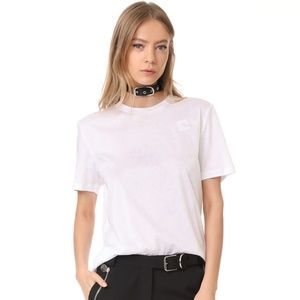 Carven Black & White Xs Choker Shirt